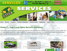 Tablet Screenshot of greentservices.com